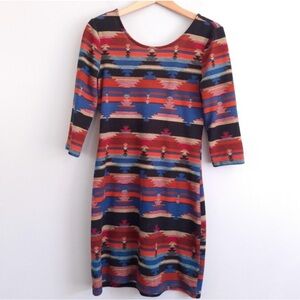 American Rag Aztec Print Bodycon Dress